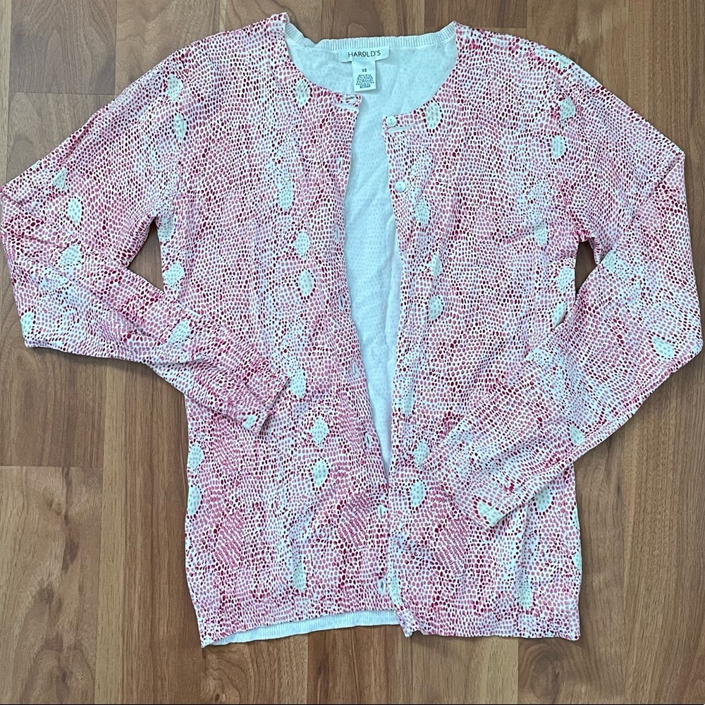 Harold's snake print silk cardigan y2k vibes